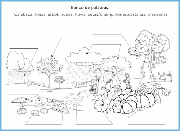 Fall Activities for Spanish Elementary School Students